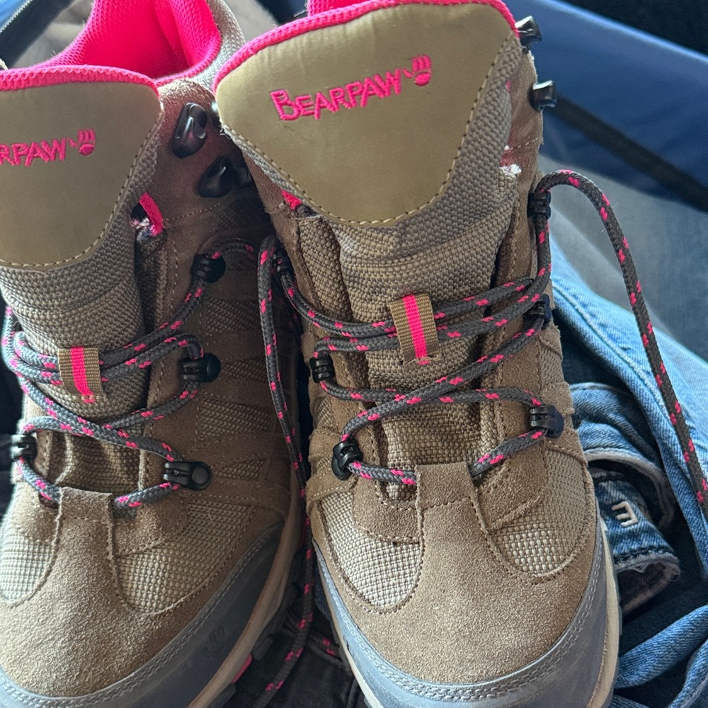 BearPaw Brown and Pink Outdoor Boots